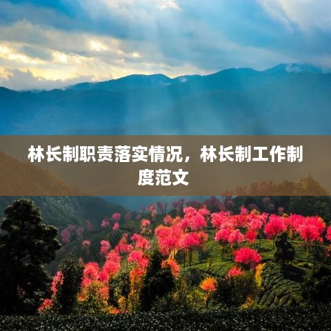 林長制職責落實情況，林長制工作制度范文 