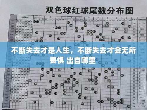 不斷失去才是人生，不斷失去才會(huì)無(wú)所畏懼 出自哪里 