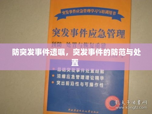 防突發(fā)事件遺囑，突發(fā)事件的防范與處置 
