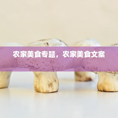 農(nóng)家美食專題，農(nóng)家美食文案 