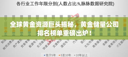 全球黃金資源巨頭揭秘，黃金儲量公司排名榜單重磅出爐！
