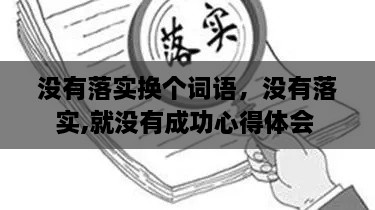 沒有落實(shí)換個(gè)詞語，沒有落實(shí),就沒有成功心得體會(huì) 