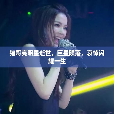 豬哥亮明星逝世，巨星隕落，哀悼閃耀一生