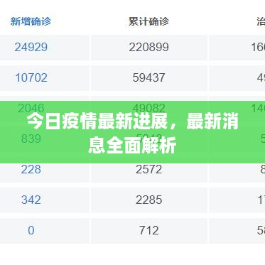 今日疫情最新進(jìn)展，最新消息全面解析