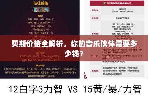 貝斯價格全解析，你的音樂伙伴需要多少錢？