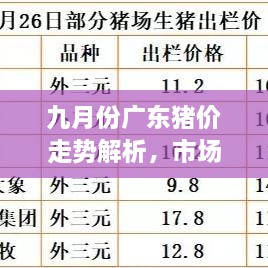 九月份廣東豬價(jià)走勢(shì)解析，市場(chǎng)行情、價(jià)格變動(dòng)一網(wǎng)打盡