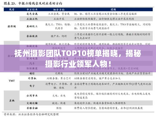 撫州攝影團隊TOP10榜單揭曉，揭秘攝影行業(yè)領(lǐng)軍人物！