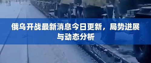 俄烏開戰(zhàn)最新消息今日更新，局勢進展與動態(tài)分析