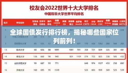 全球國債發(fā)行排行榜，揭秘哪些國家位列前列！