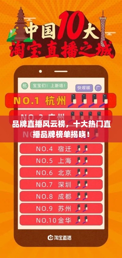 品牌直播風(fēng)云榜，十大熱門直播品牌榜單揭曉！