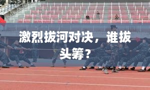 激烈拔河對決，誰拔頭籌？
