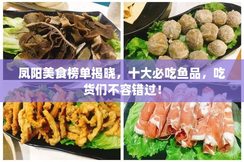 鳳陽美食榜單揭曉，十大必吃魚品，吃貨們不容錯(cuò)過！
