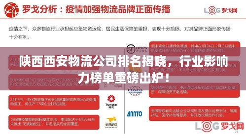 陜西西安物流公司排名揭曉，行業(yè)影響力榜單重磅出爐！