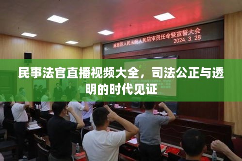 民事法官直播視頻大全，司法公正與透明的時代見證