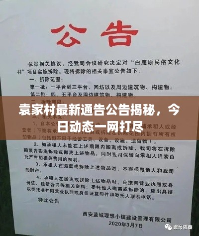 袁家村最新通告公告揭秘，今日動態(tài)一網(wǎng)打盡
