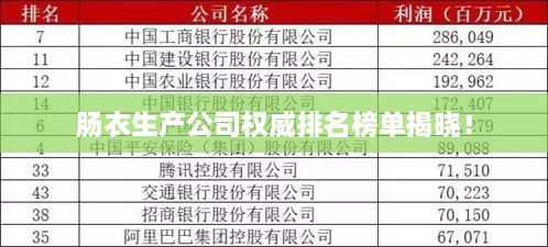腸衣生產(chǎn)公司權(quán)威排名榜單揭曉！