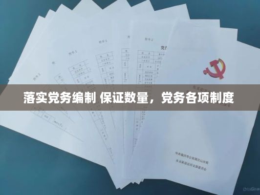 落實(shí)黨務(wù)編制 保證數(shù)量，黨務(wù)各項(xiàng)制度 