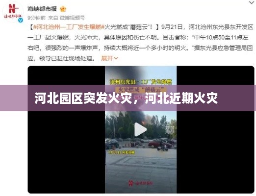 河北園區(qū)突發(fā)火災(zāi)，河北近期火災(zāi) 